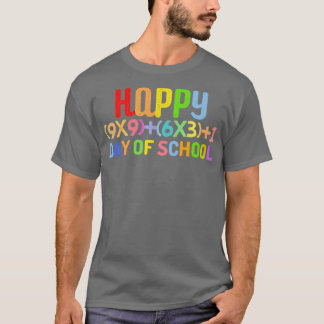 Math Formula Happy 100 Day Of School 2 T-Shirt