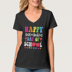 Math Formula Happy 100 Days Of School 100th Day Ma T-Shirt