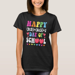 Math Formula Happy 100 Days Of School 100th Day Ma T-Shirt