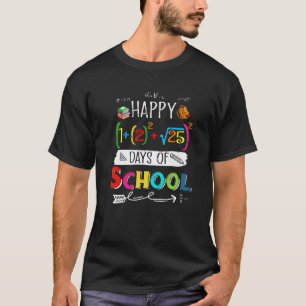 Math Formula Happy 100 Days Of School 100th Day Te T-Shirt