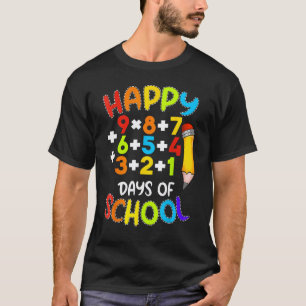 Math Formula Happy 100 Days Of School 100th Day Te T-Shirt