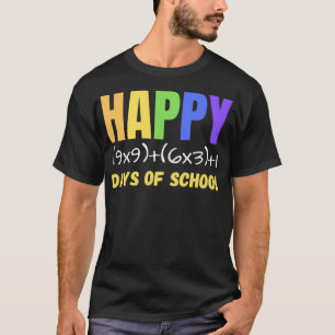Math Formula Happy 100 Days Of School T-Shirt