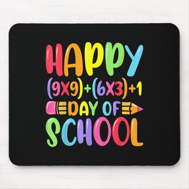 Math Formula Happy 100 Days Of School Teacher Math Mouse Pad (Front)
