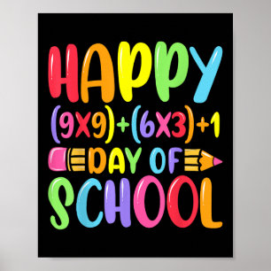 Math Formula Happy 100 Days Of School Teacher Math Poster