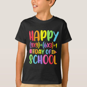 Math Formula Happy 100 Days Of School Teacher Math T-Shirt