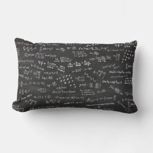 Math Formulas Chalkboard Lumbar Cushion