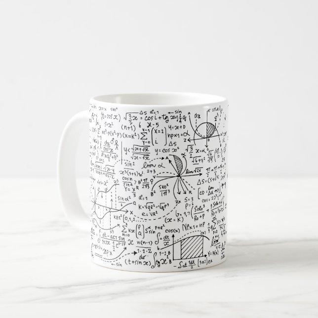 Math Formulas Coffee Mug (Front Left)