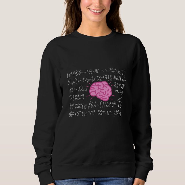 Math formulas for smart heads sweatshirt (Front)