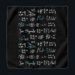 Math formulas mathematics physics student teacher  bandana<br><div class="desc">I love math. A must have for every student,  math student and math teacher,  physicist,  physics student,  physics teacher,  physics lover and math lovers. Good for the young and old.</div>