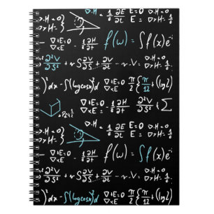 Math formulas mathematics physics student teacher  notebook