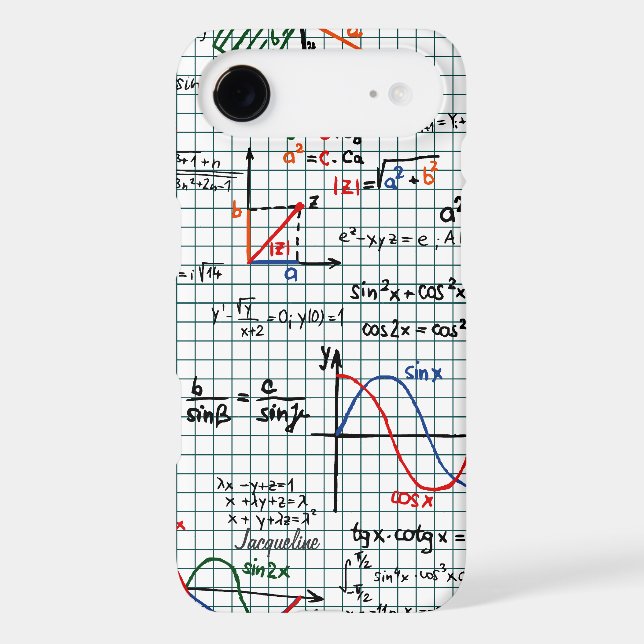 Math Formulas Numbers Case-Mate iPhone Case (Back)