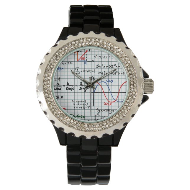 Math Formulas Numbers Watch (Front)