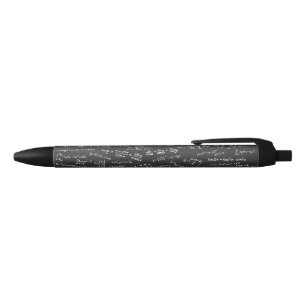 Math Formulas On A Blackboard Blue Ink Pen