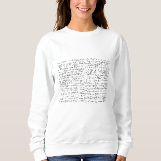 Math Formulas Pattern Sweatshirt (Front)