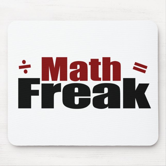 Math Freak Mouse Pad (Front)