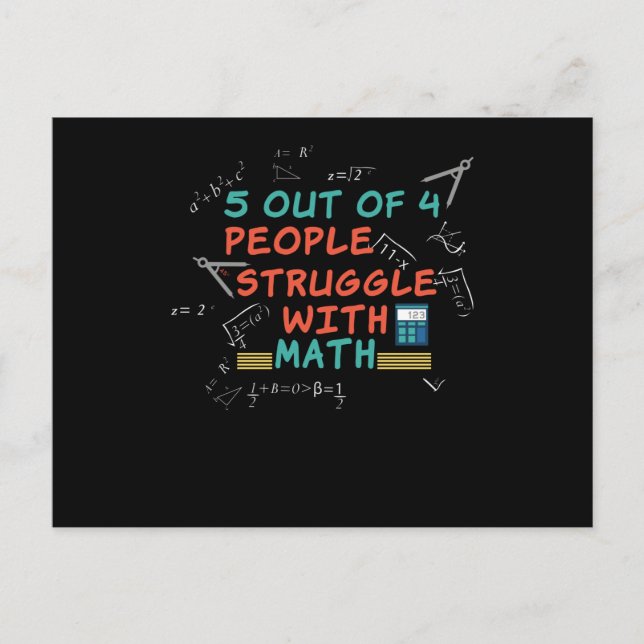 Math Funny Saying Mathematician Postcard (Front)
