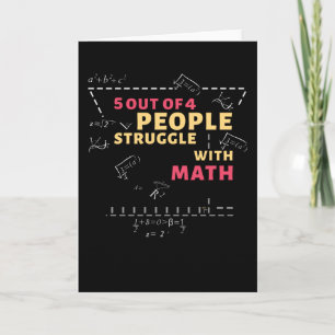 Math Funny Saying Mathematics Mathematician Card