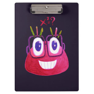 Math Geek Cute Algebra Mathematician Kids Clipboard