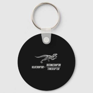 Math Geek Dinosaur Velociraptor Equation V2 Key Ring