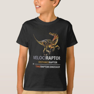 Math Geek Dinosaur Velociraptor   T-Shirt