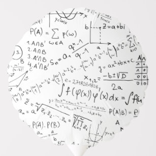 Math Geek, Mathematics Problem Solving Pattern Balloon