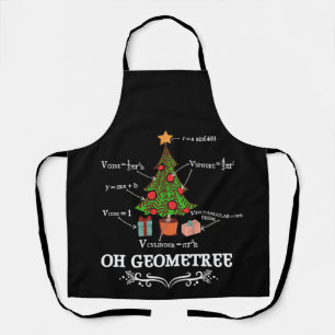 Math Geometry Christmas Tree Geometree Teacher Apron