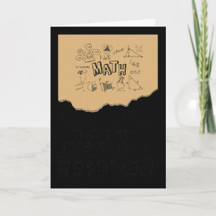 Math Gives Us Hope Problem Solution Inspirational Card