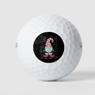 Math Gnome Family Matching Group Christmas Party Golf Balls