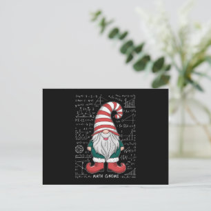 Math Gnome Family Matching Group Christmas Party  Holiday Postcard