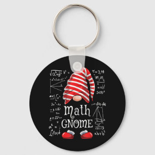Math Gnome Family Matching Group Christmas Party Key Ring
