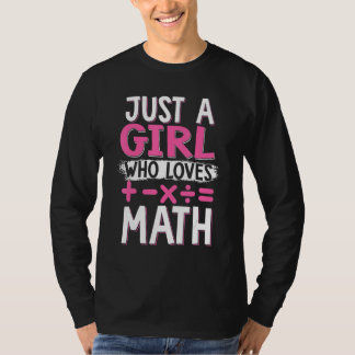 Math  Graphic For Women Girls Math Mathematician T-Shirt