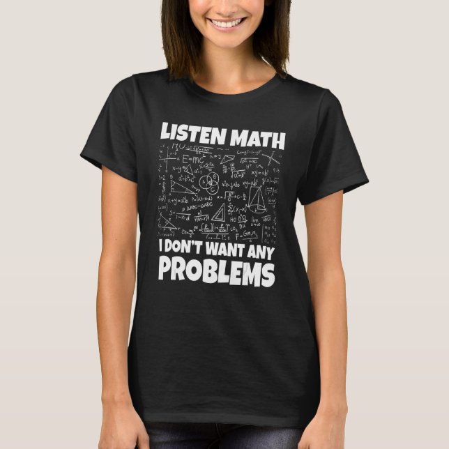 Math  Graphic For Women Men Math Mathematician 2 T-Shirt (Front)