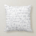 Math Hand Written Calculations Illustrations Cushion<br><div class="desc">Math calculations and equations with graphs illustrations to wow a math nerd or teacher. Perfect gift for any mathematics lover,  accountant,  or physicist</div>
