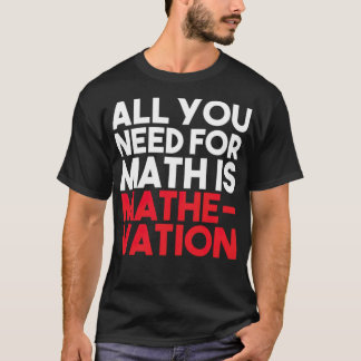 MATH HATERS STUDENTS FUNNY GIFT andalusian horses  T-Shirt