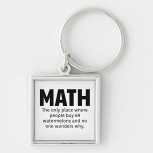 Math Humour Key Ring