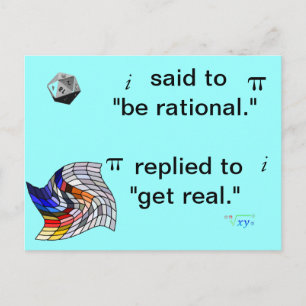 Math humour Postcard