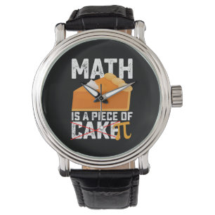 Math Is A Piece Of Cake Pi Day Funny Watch
