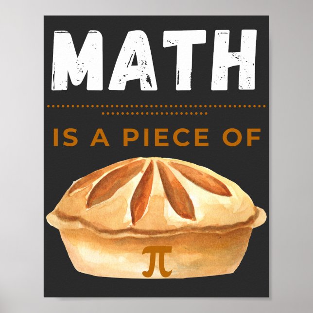 Math Is A Piece Of Pi Math Pi Day 2023 March 14th  Poster (Front)