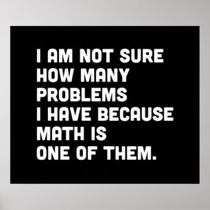 Math is a Problem Poster