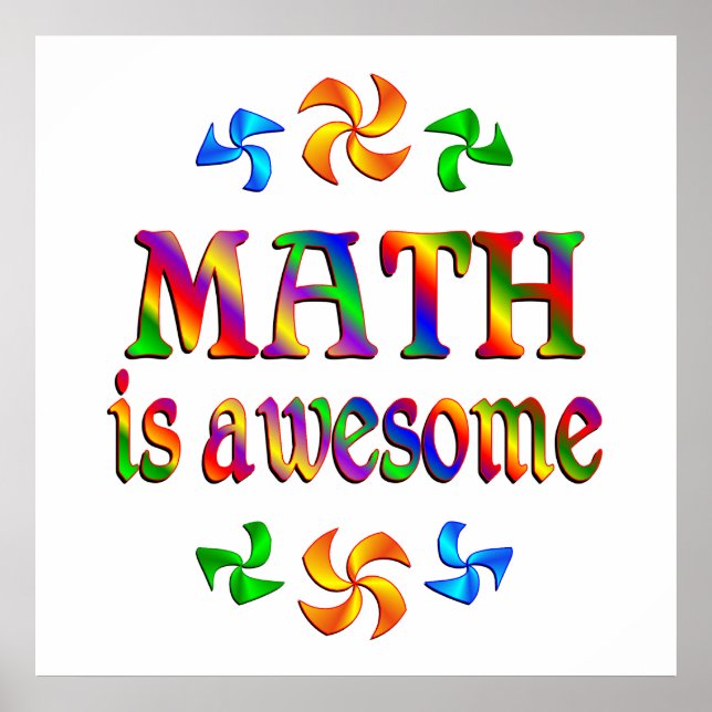 Math is Awesome Poster (Front)