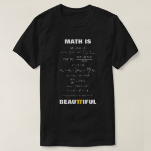 Math is Beautiful 11 Mathematical Equations T-Shirt