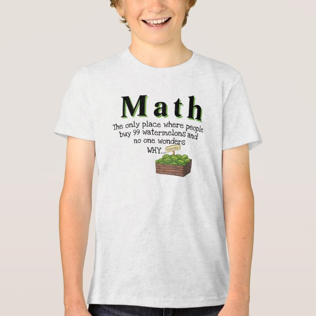 Math Is Confusing Shirt - Funny Math Pun Humour Te (Front)