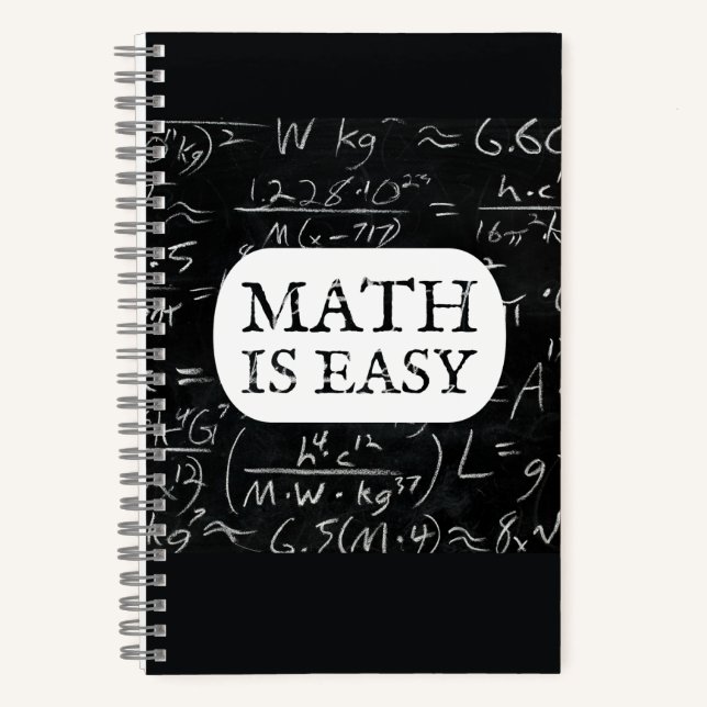 MATH IS EASY NOTEBOOK (Front)