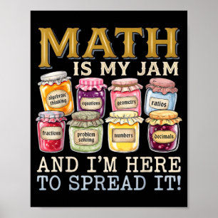 Math Is Favourite Funny Back To School Mathematic Poster