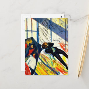 Math is Hard Mixed Media Collage Postcard