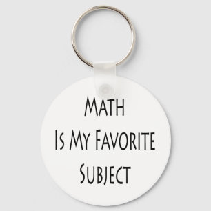 Math Is My Favourite Subject Key Ring