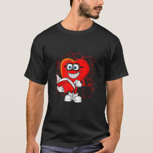 Math Is My Love Heart Shape Mathematics Teacher Ma T-Shirt