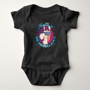 Math Is No ProbLlama Baby Bodysuit