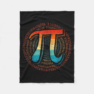 Math Is Simple As Pi Math Teacher Happy Pi Day Lov Fleece Blanket