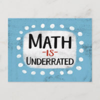 Math Is Underrated Postcard